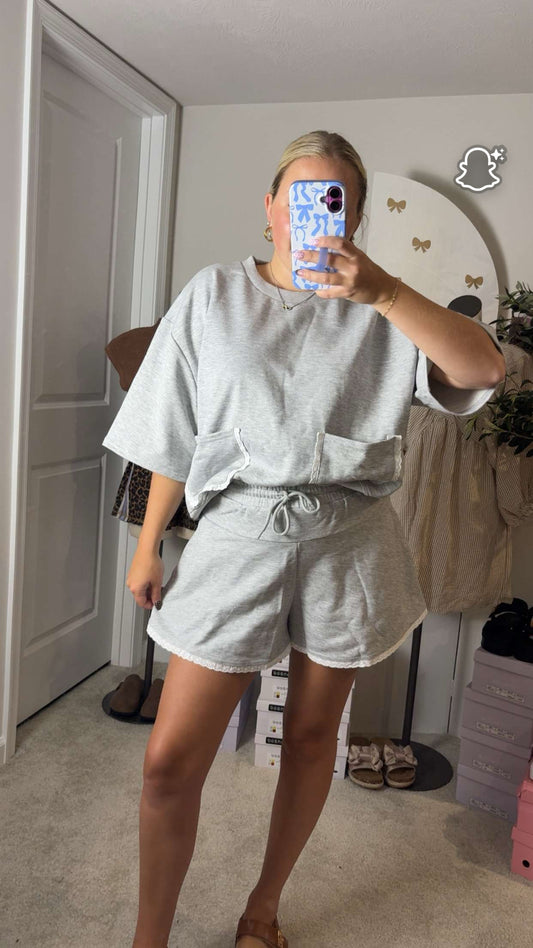 Grey Lace Set